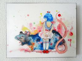 Kunst-Lora Zombie-Abstrakt-Kind-Tier-Leinwand-Neu