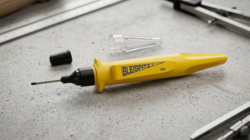 Penna & Evidenziatori: BLEISPITZ Bohrloch-Marker Duo mit Köcher – Nuovo e nell'imballaggio originale da Jegenstorf venduto da Bracher_Store 1