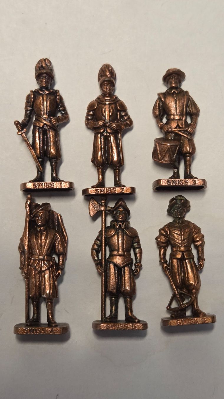 Figuren: Ü-ei Metall bronze Schweizer Garde 1 bis 6 – Gebraucht aus Zürich von Tobi76 1