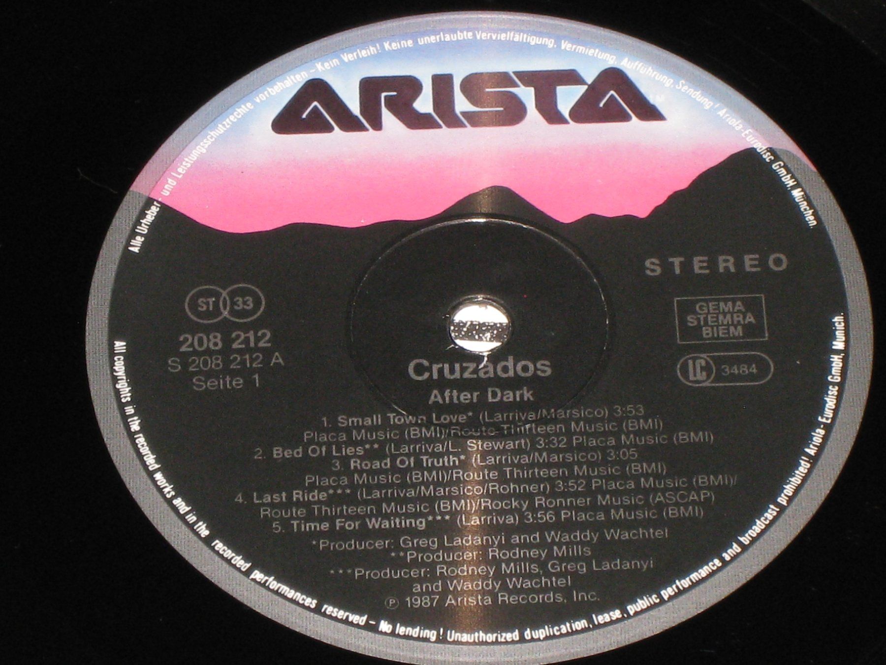 Dischi in vinile: LP - CRUZADOS - AFTER DARK – Usato da Steckborn venduto da Quo7 1