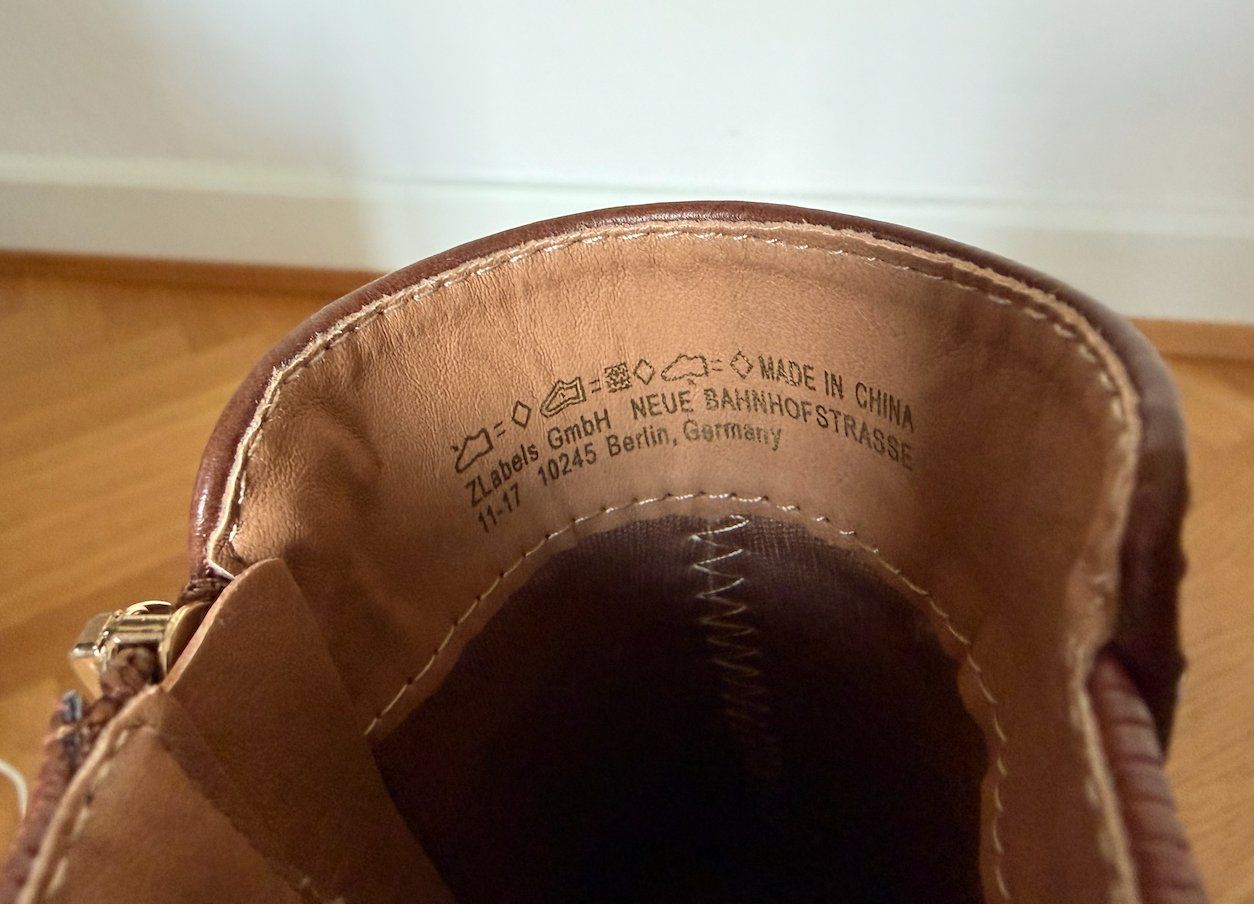 Damenschuhe: Stiefeletten braun mit Absatz Grösse 38, NEU – Neu und originalverpackt aus Basel von Blue199 7