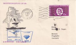 Erstflug Lufthansa London - Bremen 1961