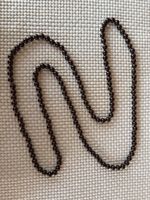 Modeschmuck Kette / braun