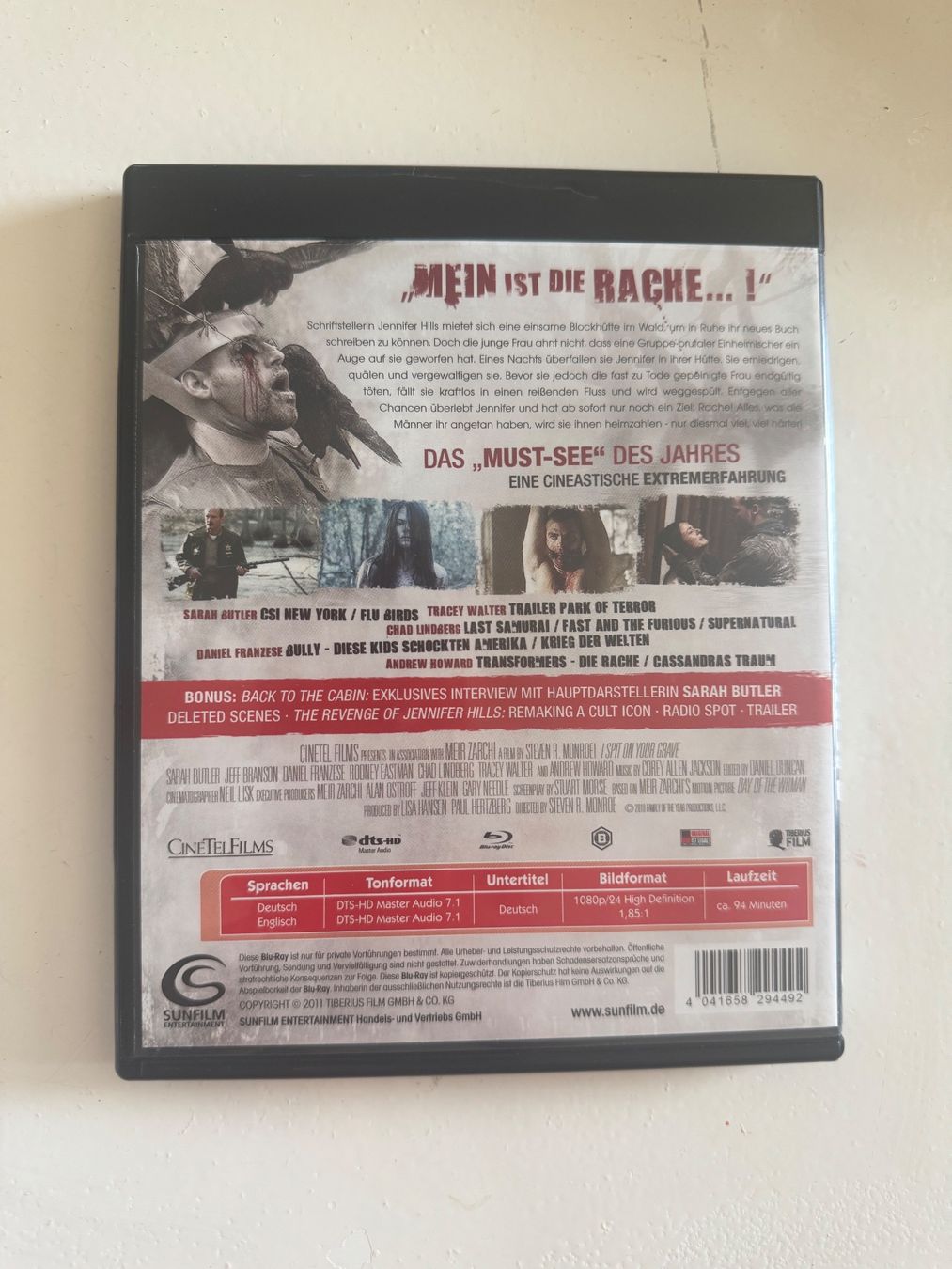 Alle DVDs: I SPIT ON YOUR GRAVE. (BLU-RAY) – Gebraucht aus Basel von san_2qlq 1