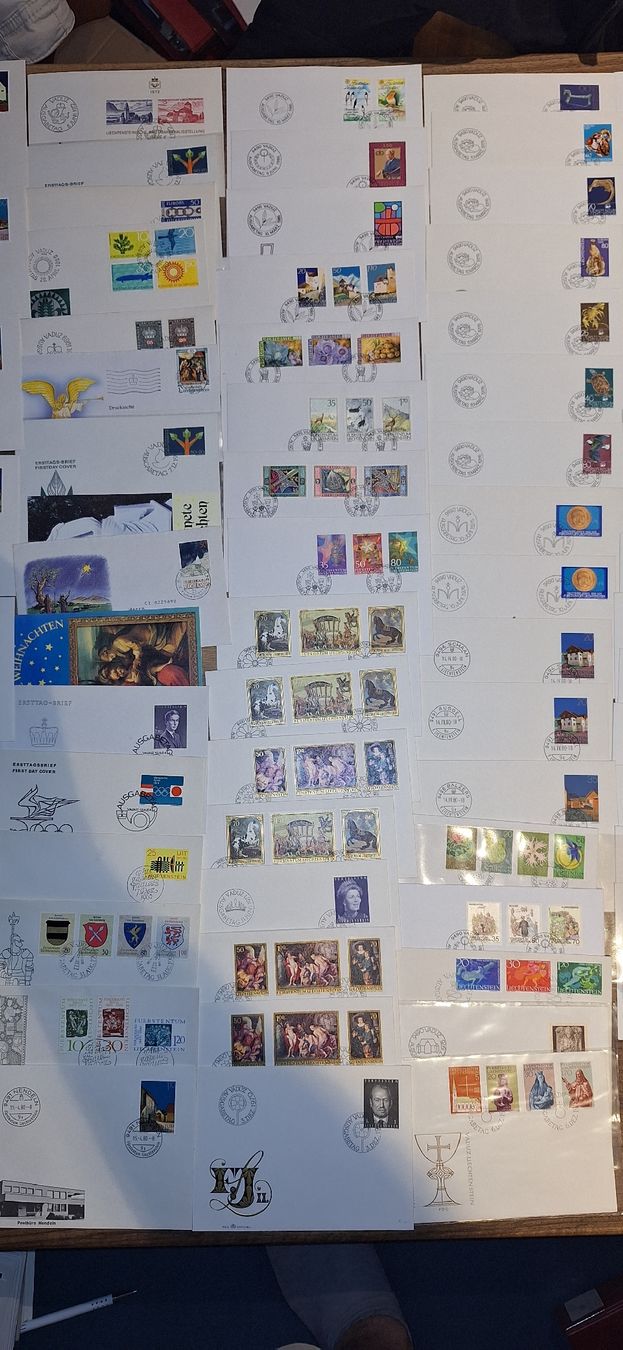 Alle Briefmarken: 500 FDC / Brief / Liechtenstein Lot 3 – Gebraucht aus Balgach von SIMEON27 6