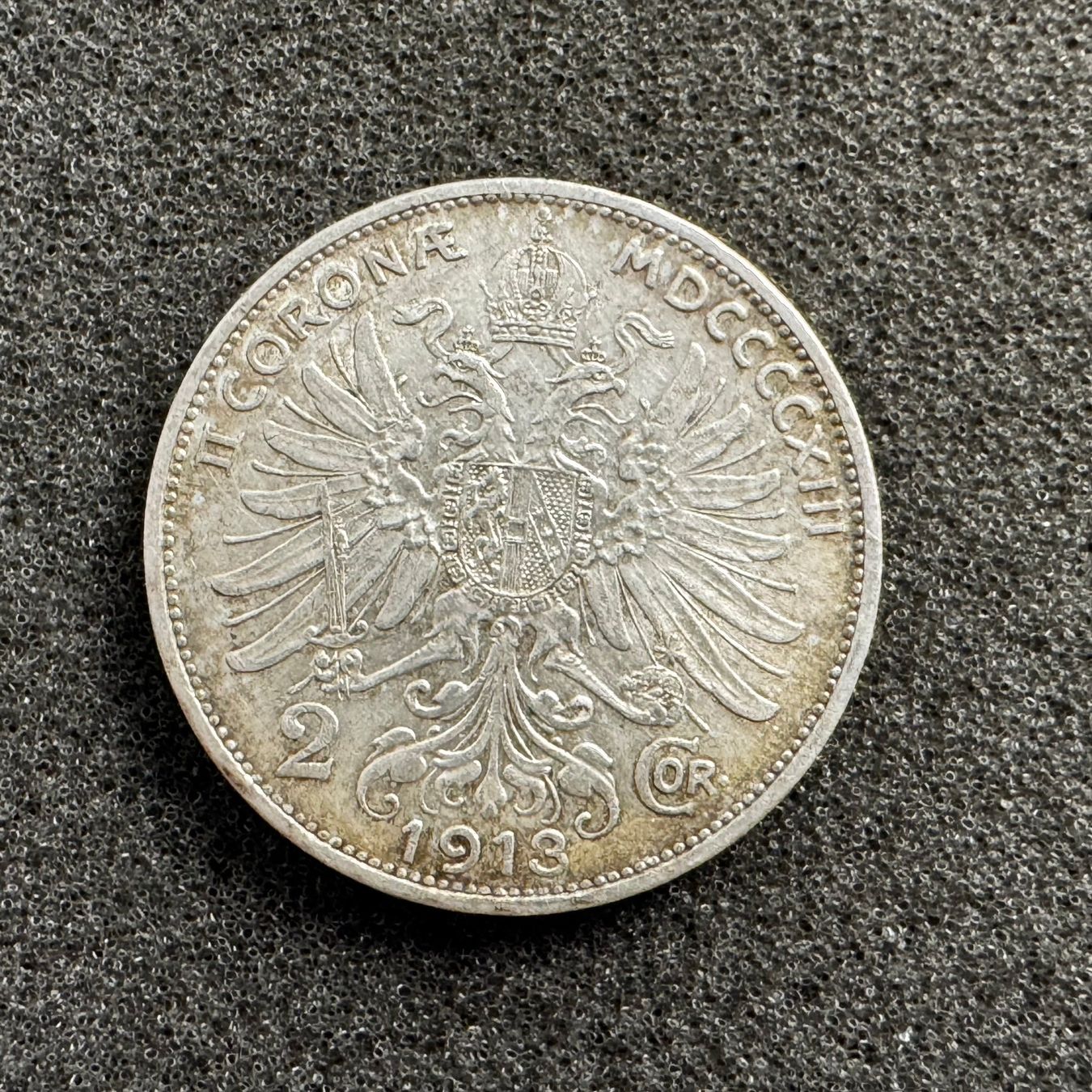 Alle Münzen: 2 Kronen Silber Österreich 1913 – Gebraucht aus Reitnau von tb-muenzen