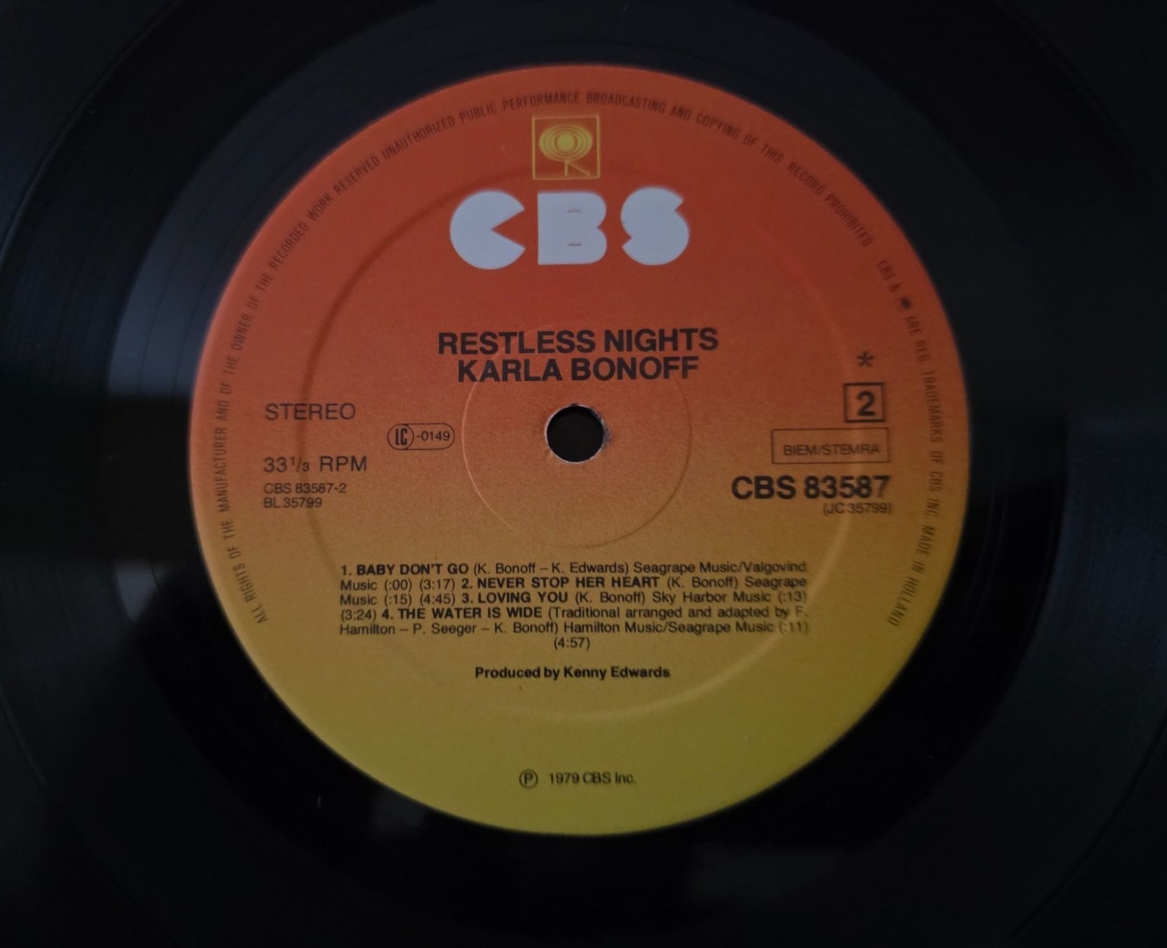Schallplatten: Karla Bonoff LP – Restless Nights – Gebraucht aus Root von atelier22 2