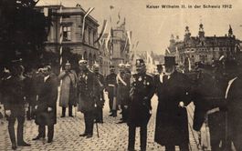 Zürich. Kaiser Wilhelm II. in der Schweiz 1912