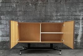 Elegantes Mid-Century Lowboard / Rollcontainer 