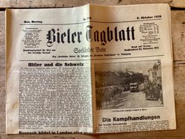 3 Zeitungen, 9. September 1939/ 9. Oktober 1939, 2.Weltkrieg
