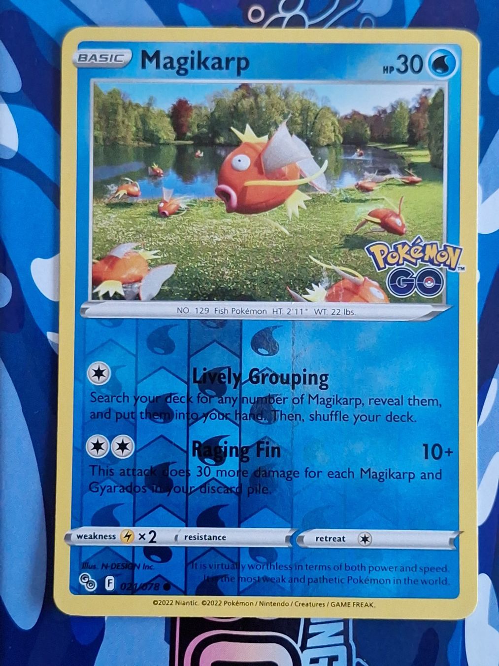 Pokémon Carte collezionabili: Magikarp - Reverse Holo Pokemon GO #Ord17 – Usato da Altstätten SG venduto da GGsGameshop