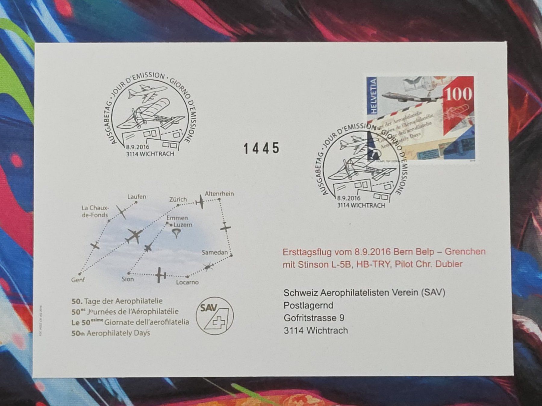 Tutti i francobolli: CL29 Enveloppe + Timbre Suisse 2016 – Usato da Cousset venduto da Patrick_Collections