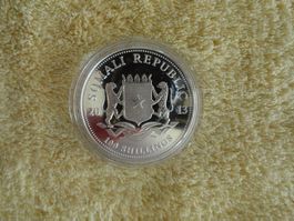 African Wildlife Elefant - Silbermünze 2013 - 1oz Ag 999