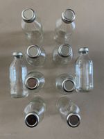 10 Glasflaschen à je 33cl | ideal für Säfte oder Salatsaucen