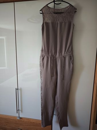 LIU JO Jumpsuit Elegant Gr. 34/36 Beige Spitze Sommer Top