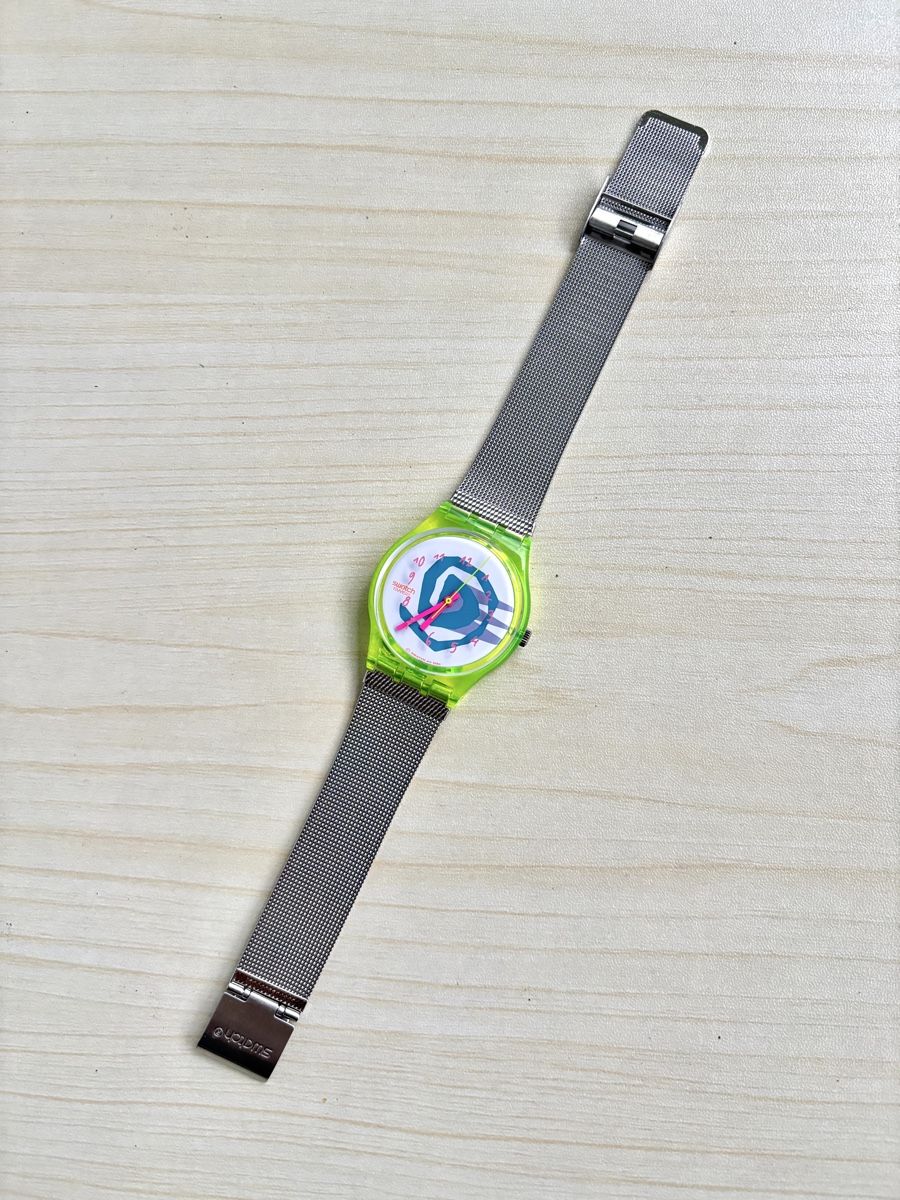 Swatch Orologi: Swatch Uhr transparent mit Mesh-Armband  – Nuovo (secondo la descrizione) da Grenchen venduto da chththl 1