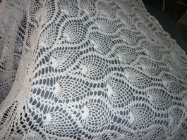 Tischdecke rund, Handarbeit ca 155 cm