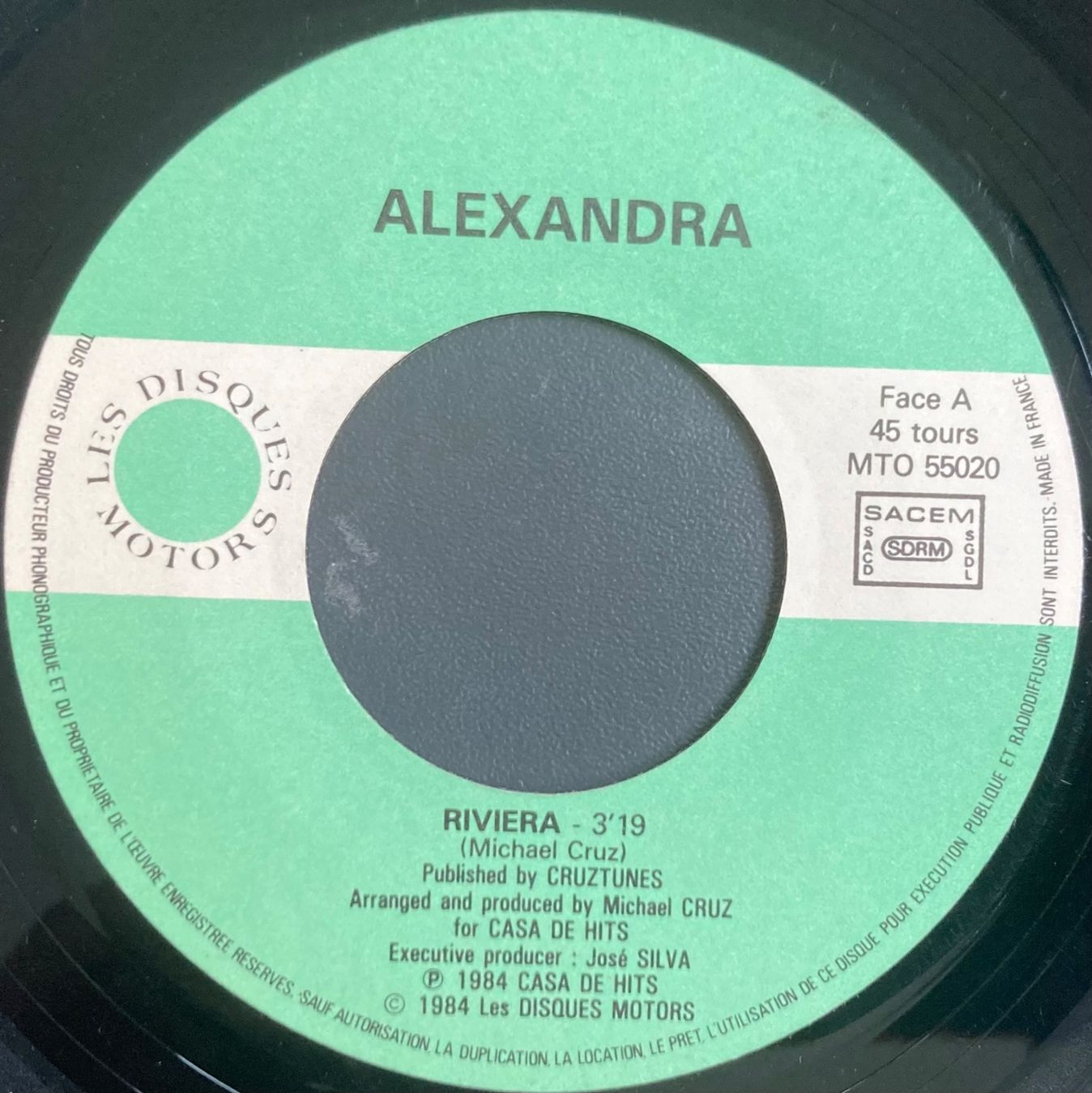Dischi in vinile: ALEXANDRA - RIVIERA – Usato da Poliez-Pittet venduto da Newtown-Records 2