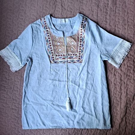 Sommerbluse von D-hong, Grösse ca. M, Top Zustand