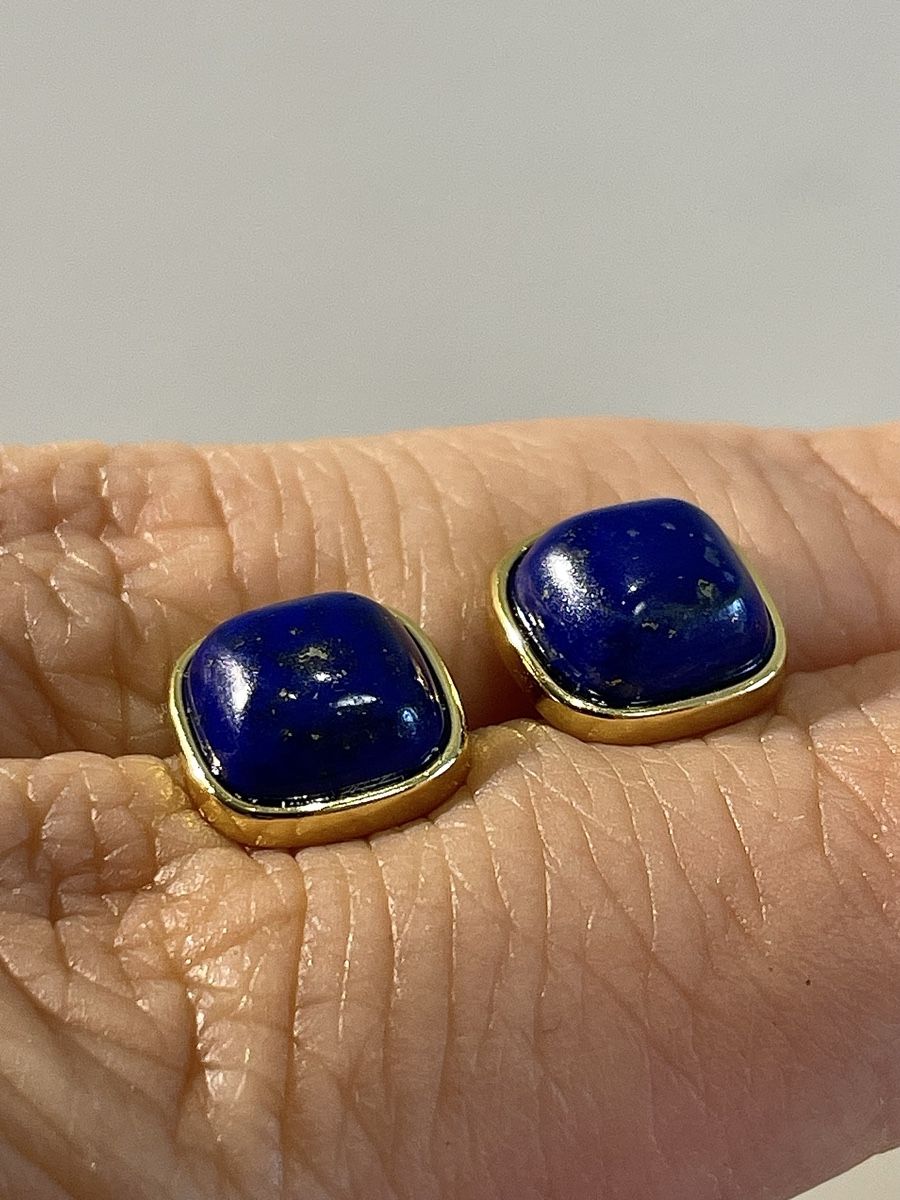 Orecchini pendenti & Orecchini a lobo: S925 Stift, Edelstein-Ohrringe, Lapislazuli-Ohrsteker – Nuovo e nell'imballaggio originale da Schiers venduto da sisikristall 2