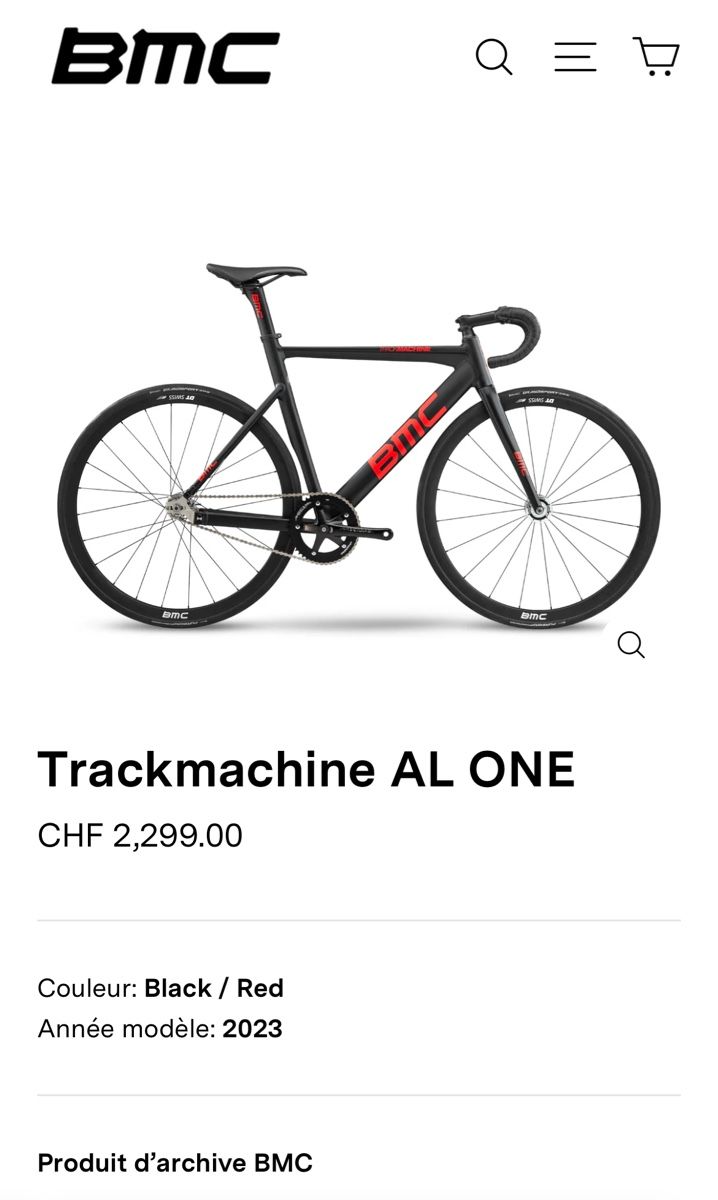 BMC Biciclette: BMC Trackmachine AL ONE – Nuovo (secondo la descrizione) da Pieterlen venduto da tom_8d86