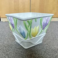 Cache-pot Übertopf floral farbig
