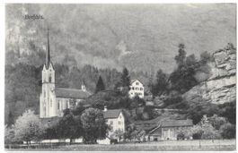 Berschis Teilansicht mit Kirche
