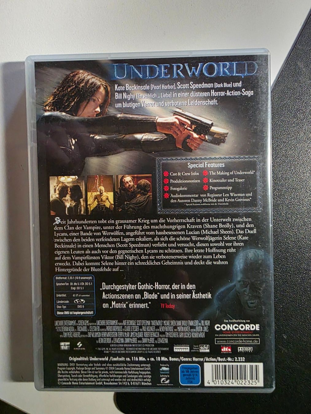 Tutti i DVDs: DVD - Underworld - Original Kinofassung – Usato da Walterswil BE venduto da Lonitti 1