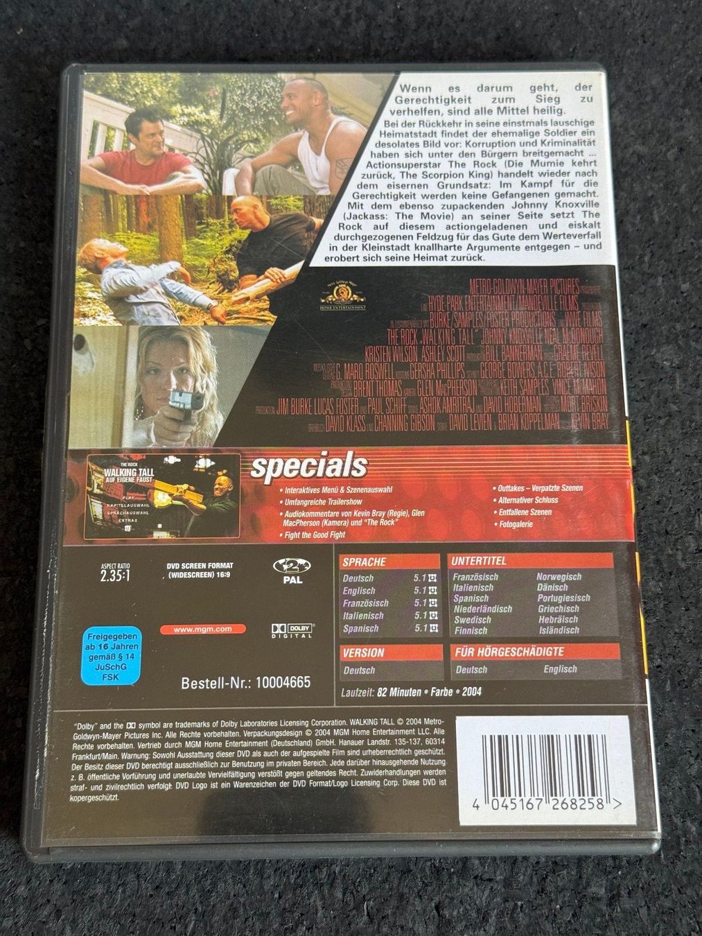 Tutti i DVDs: The Rock Walking Tall "auf eigene Faust" DVD DE/EN/FR/IT/SP – Usato da Fribourg venduto da tschjoly 1