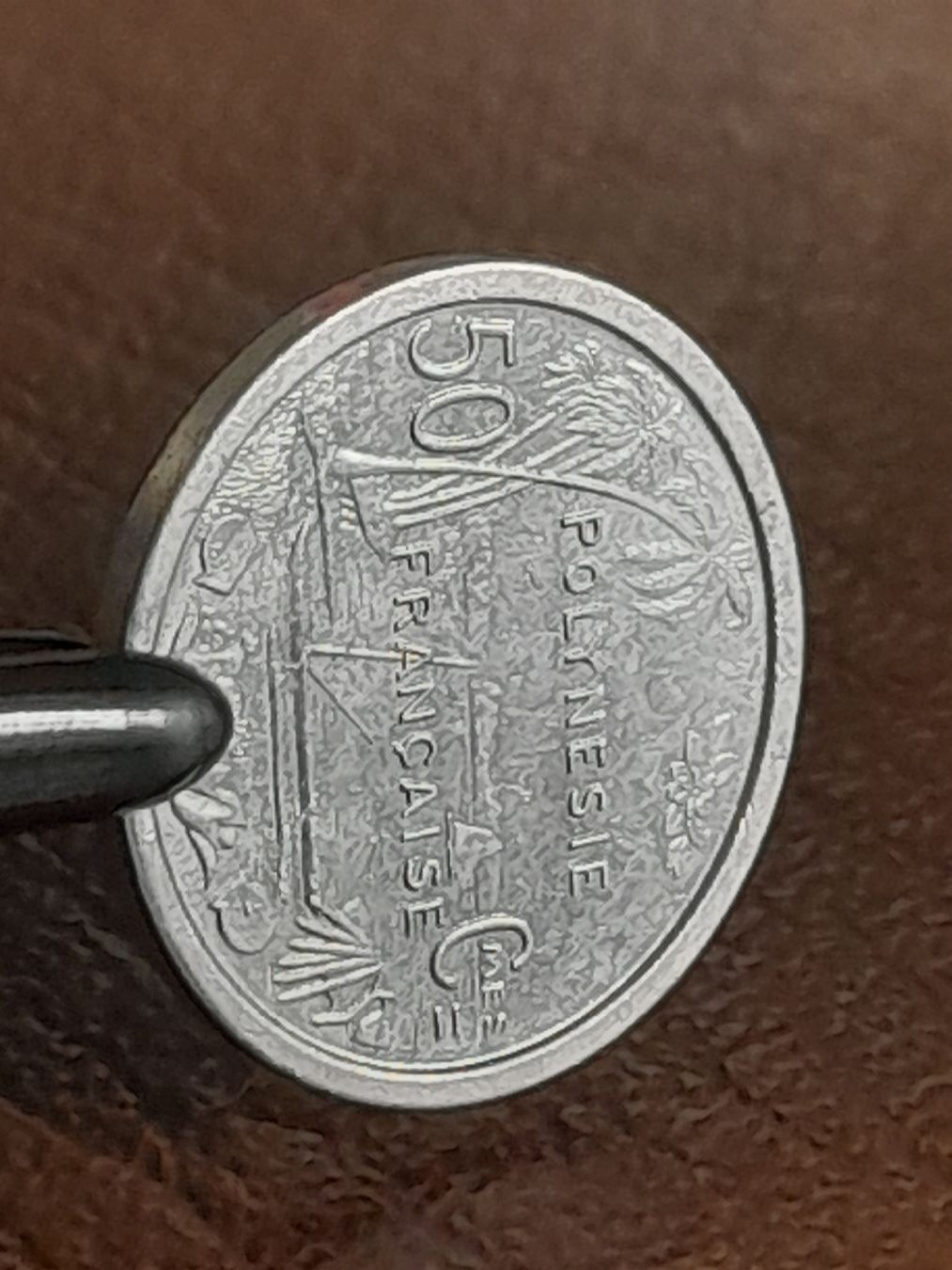 Alle Münzen: 50 Centimes 1965 Polynesien  – Gebraucht aus Basel von Basel_20 2