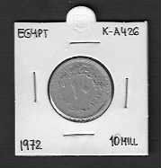 Egypt  10  Mill.  1972  NEU  K-A426