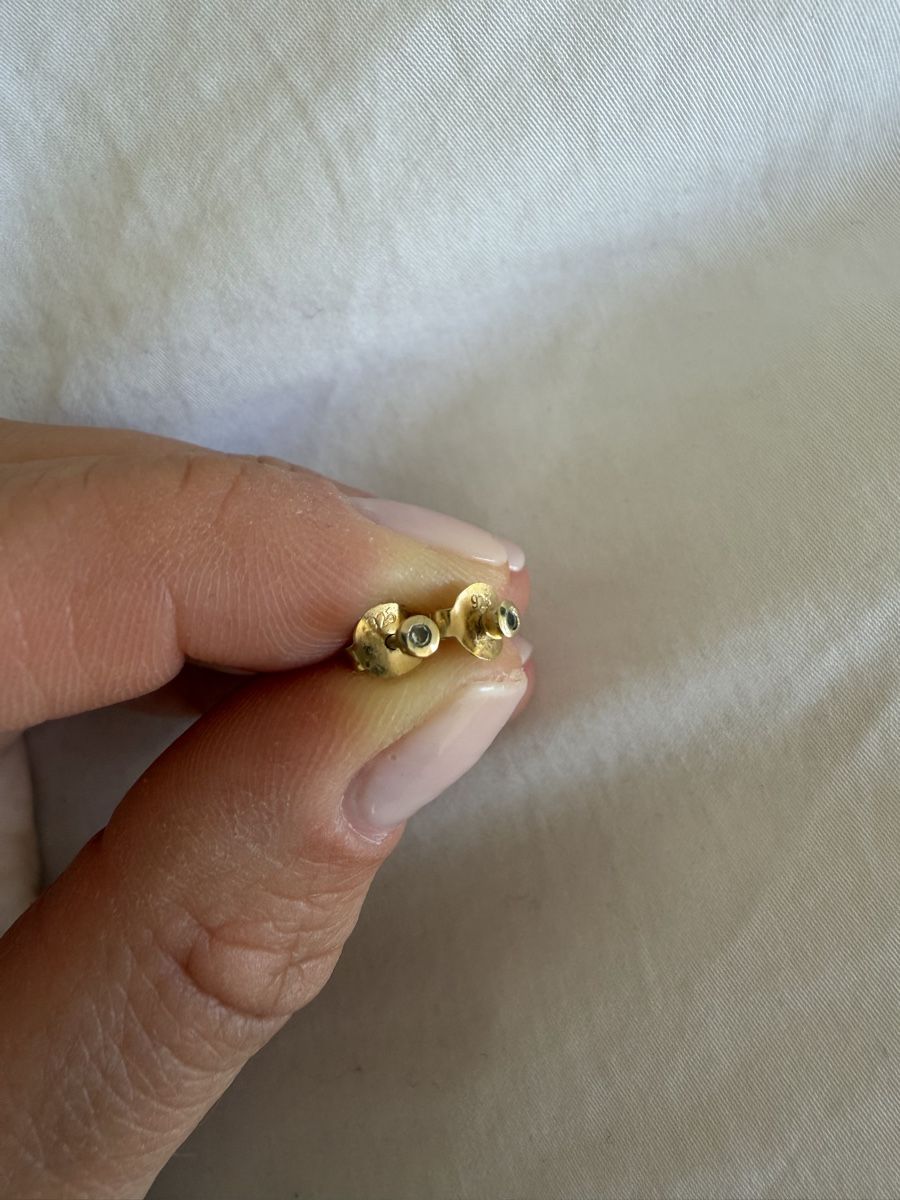 Orecchini pendenti & Orecchini a lobo: Gold Stud Earrings – Usato da Uster venduto da Monika_OB 9