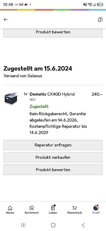 Frigoriferi & Refrigeratori: Dometic CK 40D Hybrid – Usato da Buchs LU venduto da san_df8f