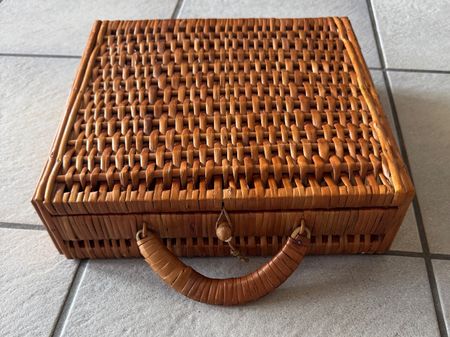 Koffer Korb Weidenkorb Koffermarkt Vintage Antik geflochten