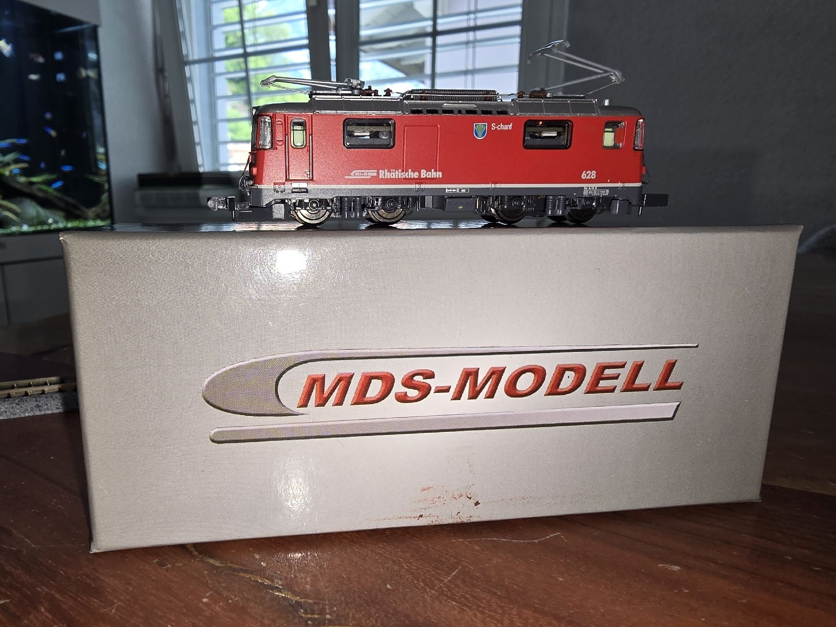 Modellini di ferrovie: MDS  N-RhB-Elok Ge4/4II 628 "S-Chanf – Nuovo e nell'imballaggio originale da Mels venduto da was_7dsx 1