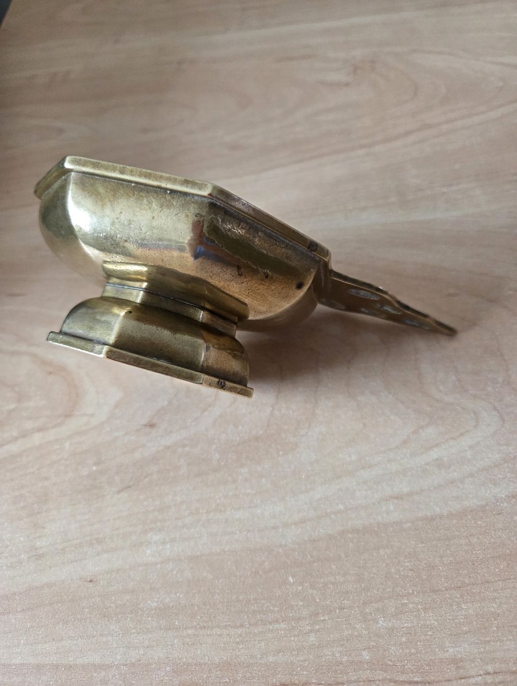 Portacandele: Antiker Vintage Messing-Kammerleuchter – Usato da Winterthur venduto da katzen07 3