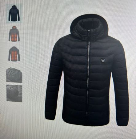 Wärmende Jacke ohne Batterie - Schwarz, Size S