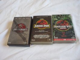 3x VHS Rarität - Jurassic Park 1 2 3 teil