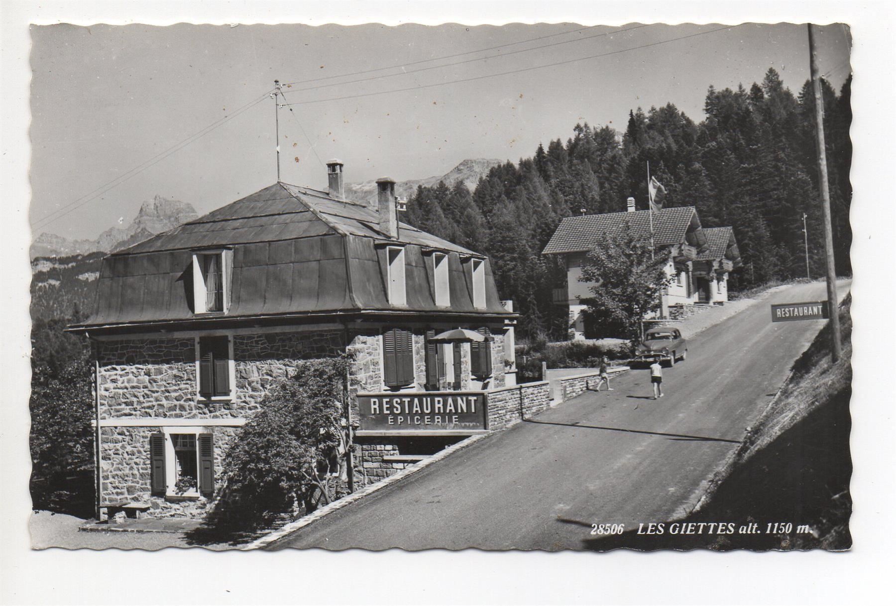 Cartes postales: LES GIETTES Restaurant Epicerie, Auto – Neuf (Voir description) à Jona par philajona