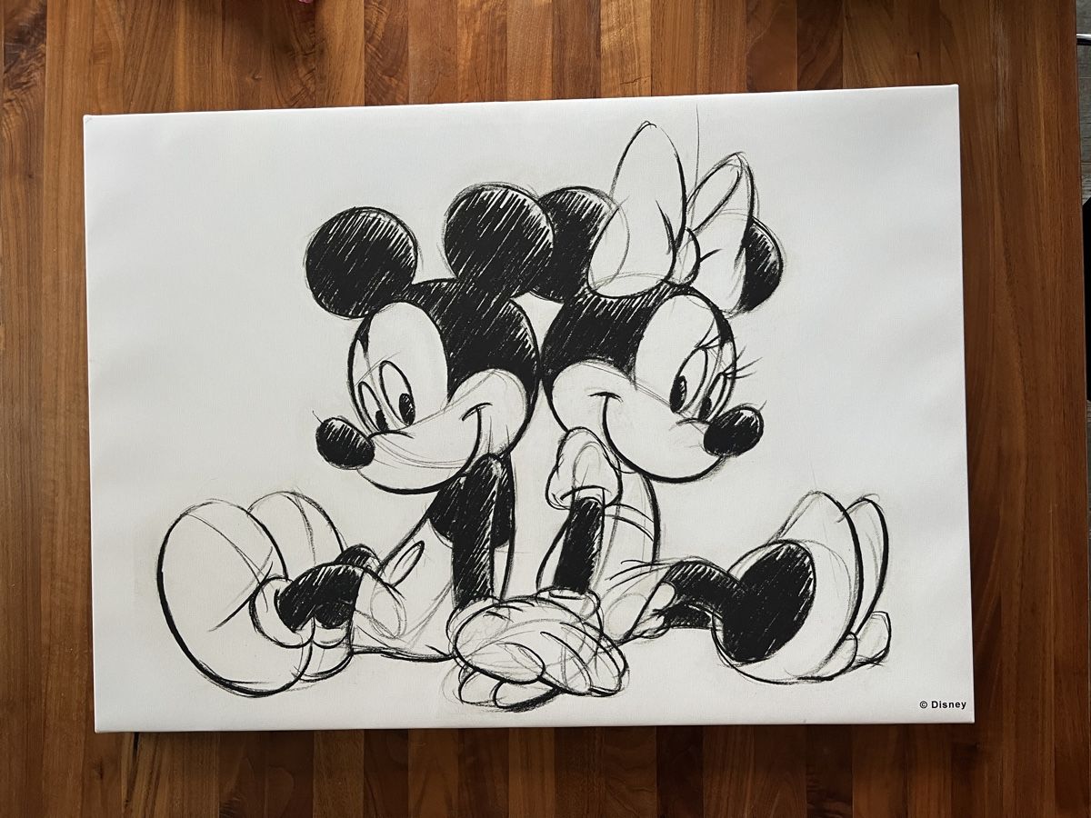 Foto & Immagini: Micky und Minnie Mouse Bild, Leinwand – Usato da Netstal venduto da C-Joana