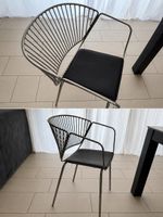 4 Stühle Metall schwarz wie Neu