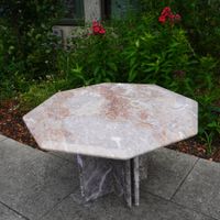 Vintage Tisch Marmor achteckig - 1990er Jahre BE09
