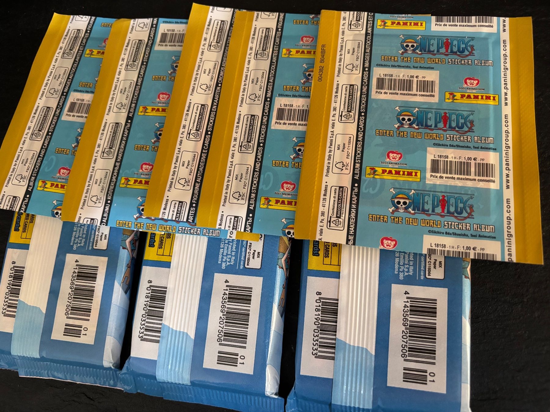 Panini Carte collezionabili: 3 Pack value + 5 Pack Panini - One Piece , le nouveau monde – Nuovo e nell'imballaggio originale da Collombey venduto da Cards07 1