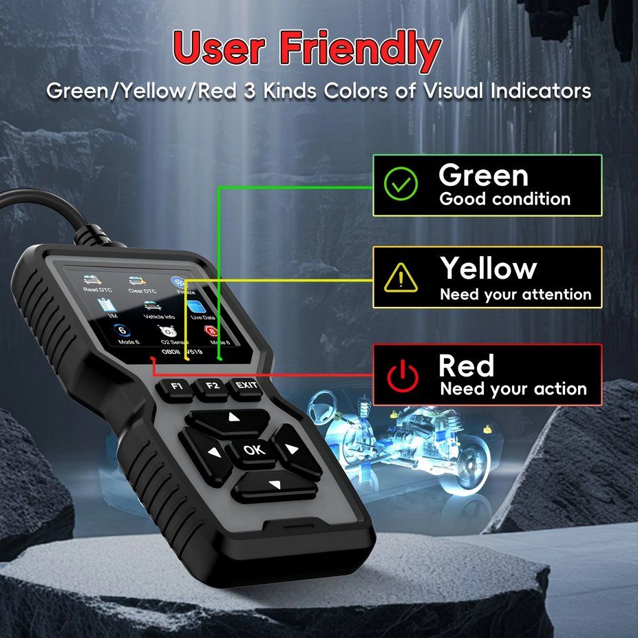 Mesurer: Professionelles OBD2 Diagnosegerät Motor Fehlercode Scanner – Neuf avec emballage d'origine à Genève par Lotus-18 5