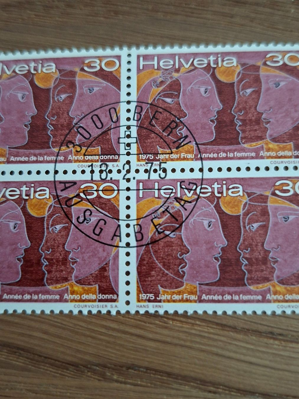 Tutti i francobolli: 4er Blocks: Werbemarken I 1975 – Nuovo (secondo la descrizione) da Hinterkappelen venduto da 1399 5