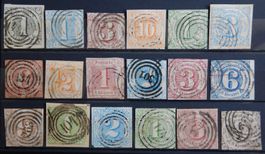 Thurn und Taxis ex. Kat. 7-52 gest. 1852/66 Kat. 631 Euro