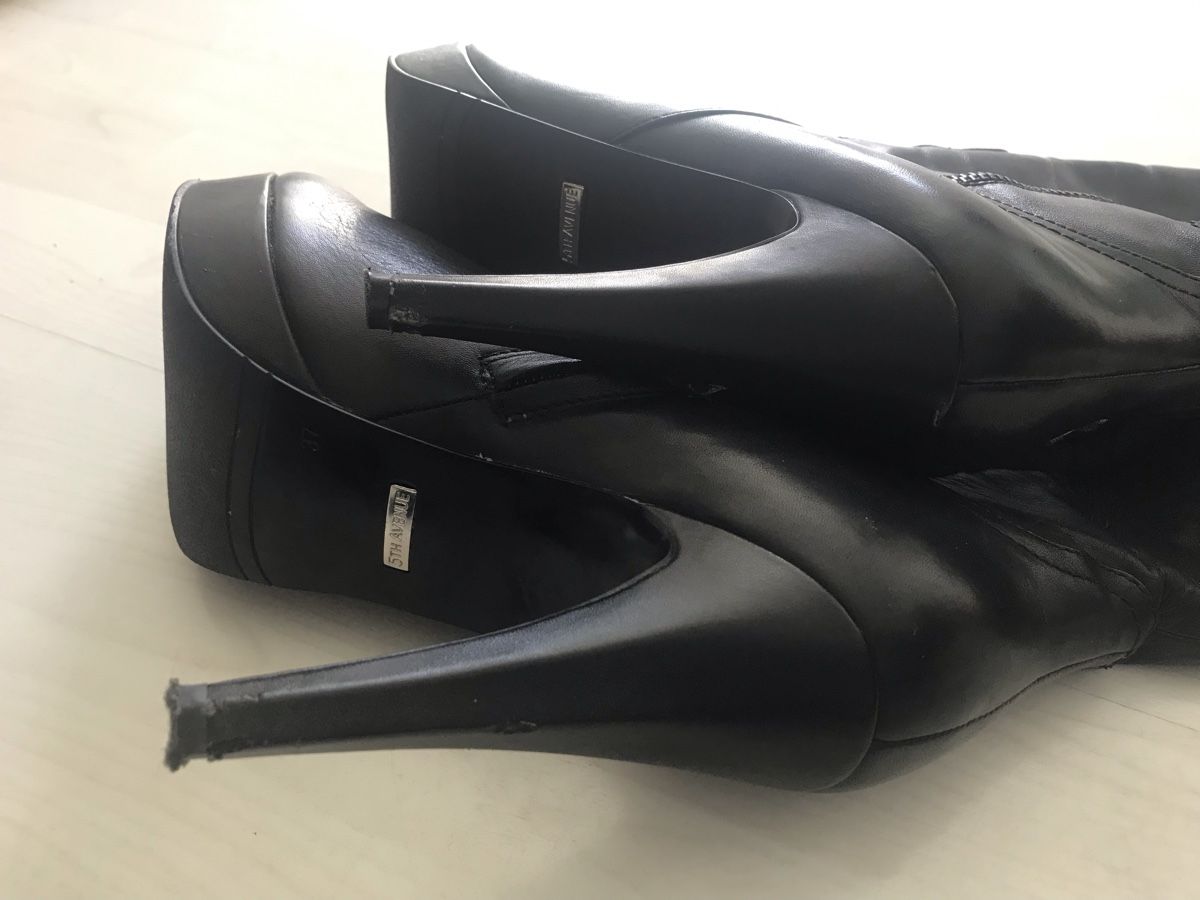 Damenschuhe: Overknee-Stiefel 5th Avenue, schwarz, echtes Leder – Gebraucht aus Bremgarten AG von Belana0 4