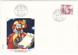FDC SBK-Nr. 609 (Volksbräuche, Papieränderung 1978)