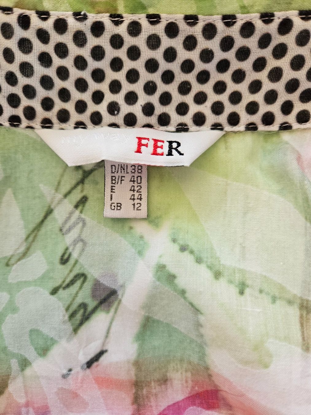 Camicette: Bluse Kurzarm Grösse 38 / M von FER mit Blumen transparent – Usato da Gossau ZH venduto da fashiontwo 5