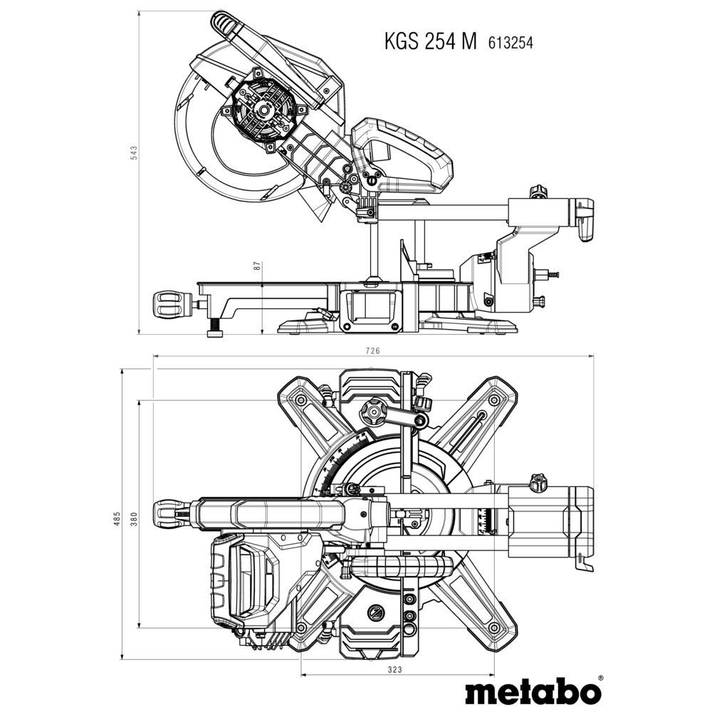 Seghe: Metabo KGS 254 M Kappsäge Zugfunktion – Nuovo e nell'imballaggio originale da Bottighofen venduto da zaap 8